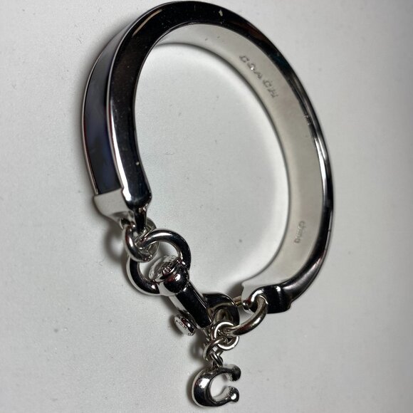 Coach C Charm Silver Tone Bracelet - Picture 9 of 9